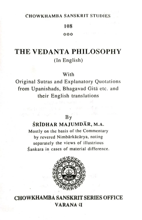 Vedanta Philosophy